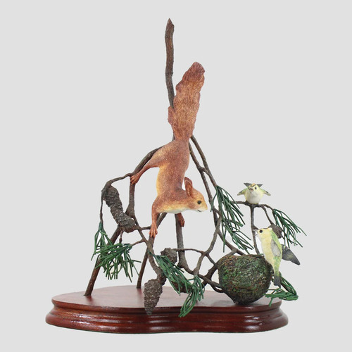 Rotes eichhörnchen und - eichhörnchen,