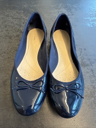Clarks ballerina lack leder - ballerina,