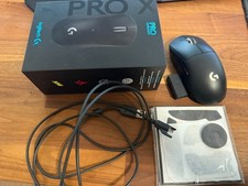 Logitech PRO X SUPERLIGHT Gaming-Maus - Schwarz (springendes Mausrad)