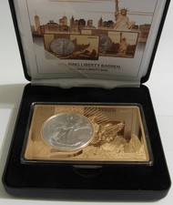 SILBERMÜNZE WALKING LIBERTY 2025  IN EINEM BARREN