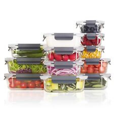 Meisterhome Vorratsdosen Frischhaltedosen mit Deckel Meal Prep Boxen Glas