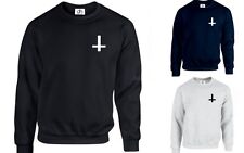Umgedrehtes Kreuz Vergeudete Jugend Tumblr Anti Pullover Hipster Dope ( S.
