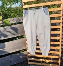 DESIGUAL Ethno PAISLEY Chino Pump Hose Herzen Schmetterling PATCHWORK XL 30 BW44