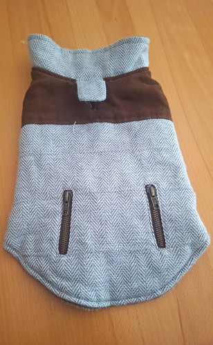 Hundemantel grau braun nur - grau/braun.,