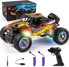 Ferngesteuertes Auto All Terrain RC Geländewagen LED-Leuchten 2,4 GHz Rennauto