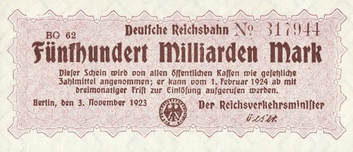 500 milliarden mark deutsche - 500,