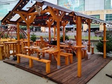 Weihnachtshütte Imbiss Verkaufsstand Marktstand Verkaufshütte Festzelt