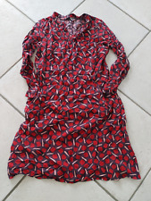 Süßes Kleid, braun/rot gemustert, Quiero, 100% Viskose, Gr. 40