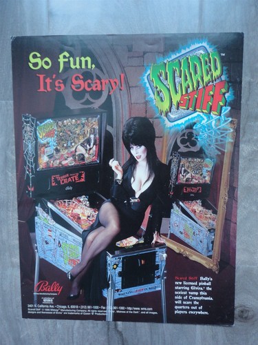 Elvira scared stiff - scared,