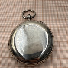 Silber Spindeltaschenuhr