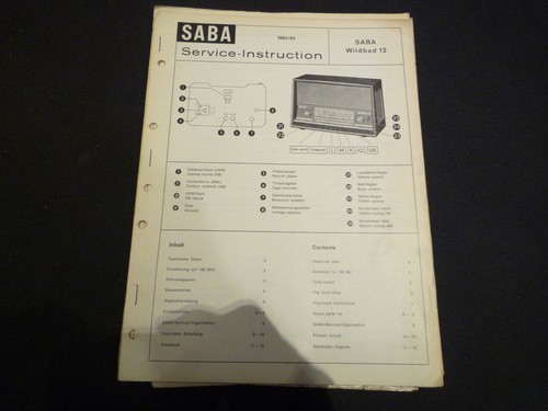Original service manual saba - original,