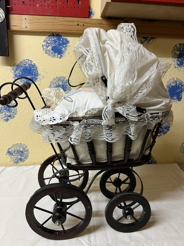 Vintage baby puppenwagen - vintage,