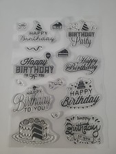 Clear Stamps Stempelset Happy