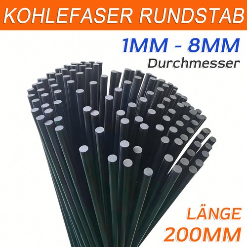 Solide carbon rundstab - solide, Ø