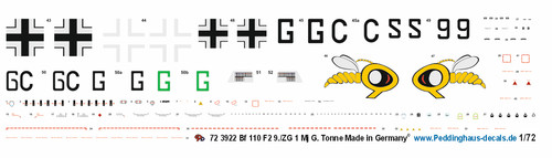 Peddinghaus decals 3922 - peddinghaus-decals, 1/72