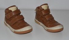 Bisgaard knöchelhoher Schuh Boot Stiefel braun Echtleder Gr. 29 Klettverschluss