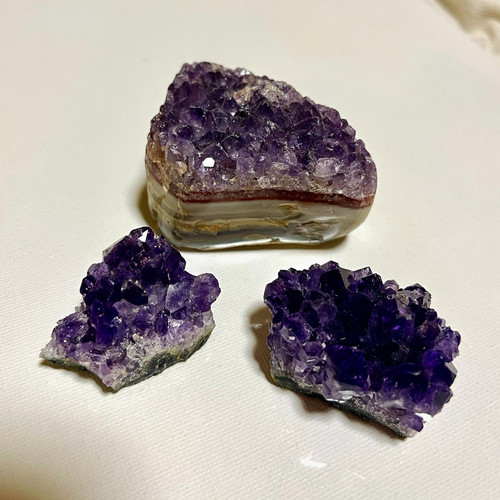 Amethyst stufe set deko - amethyst,