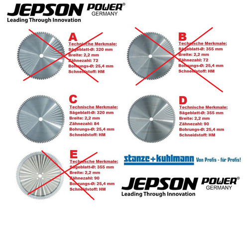 Jepson metallkreissägeblatt - jepson,