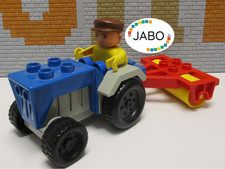 ( Q12/2 ) Lego Duplo Traktor mit Walze und Bauer Bauernhof Bauernhof