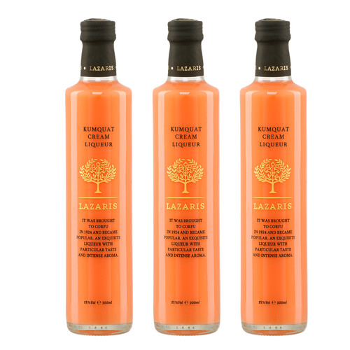 Kumquat cream likör 5l - 3x, 0,5l