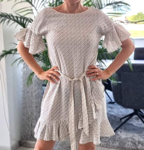 Kleid weiß strand boho - h&m,