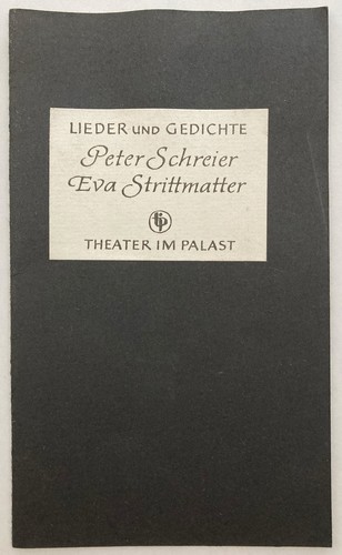 Lieder und gedichte - "lieder,