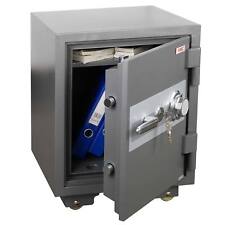 B-Ware Tresor MCW-L48, feuerfest Safe Geldschrank 72kg 60x46x47cm 39L grau