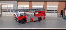 Preiser MAN Schimmer Modellbau Drehleiter Feuerwehr Eigenbau In 1/87