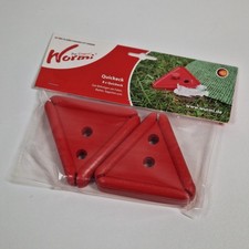 Wurmi Quickecken, 8er-Set Camping Zubehör Set Zeltteppich Befestigung Rot