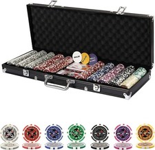 500 Chips Texas Holdem Set mit