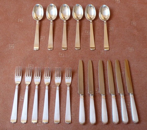 Silber 800 art deco besteck - art,