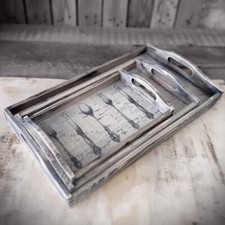 Vintage Holz Tablett