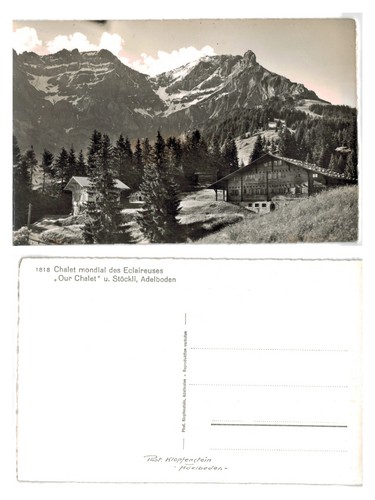 Alte postkarte unser chalet - alte,