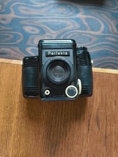 Perfekta Kamera Achromat 1:7.7 1-80 mm braune Tasche Retro VEB Rheinmetall