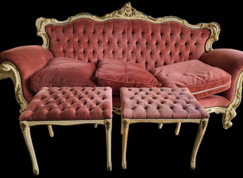 Sofa sessel schemmel barock - sofa,