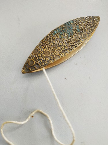 Vintage versilbertes tatting - versilbertes,