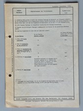 Druckschrift Umrüstungen an Volkswagen Stand 12/1972 alle luftgekühlten und K70