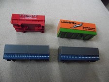 Set 4x PritschenPlanen -Aufbauten für Lkws "Scholpp, Leistritz" 1:87