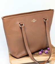 Coach Tote Bag Shopper Leder cognacbraun – Handtasche – klassisch