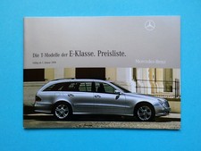 Brochure/Price List-Mercedes