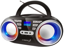 Kompaktanlage Tragbares Kinder CD-Player CD-Radio Stereo  Schwarz/Silber