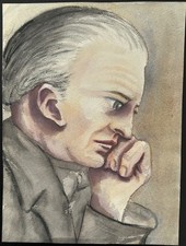 Aquarell „Nachdenklich“