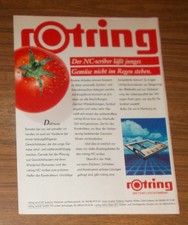 Seltene Werbung ROTRING NC-SCRIBER läßt junges Gemüse nicht im Regen stehen 1988