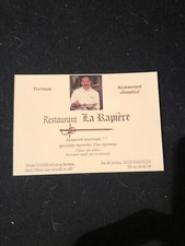 business card, restaurant "la