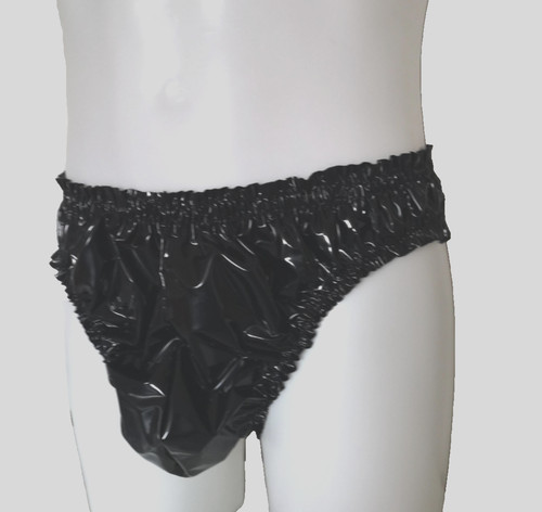 Herren pvc slip schwarz - herren,