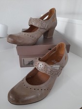 JANA Damen Pumps Gr. 37  Blockabsatz Komfortschuh Beige