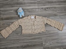 Mädchen Spitze Bolero Beige