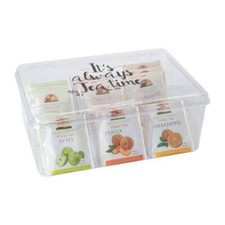 ORION Aufbewahrungsbox für Teebeutel Teebox Teeorganizer mit 6 Fächern
