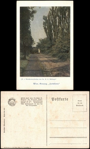 Ansichtskarte grinzing wien - ansichtskarte, grinzing-wien