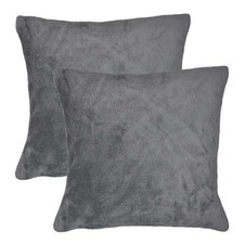 Kissenbezug 60x60 cm Plüsch Kissenhülle Flausch Fleece Microfaser Farbwahl